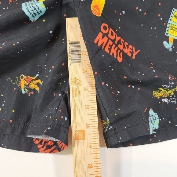 GAILANG Surf Club Mens 35 Black Lined Polyester Shorts Swim Trunks Drawstring - Picture 10 of 10